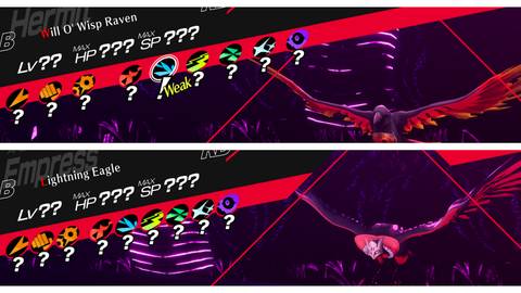 Persona 3 Reload: Will O' Wisp Raven & Lightning Eagle Weakness