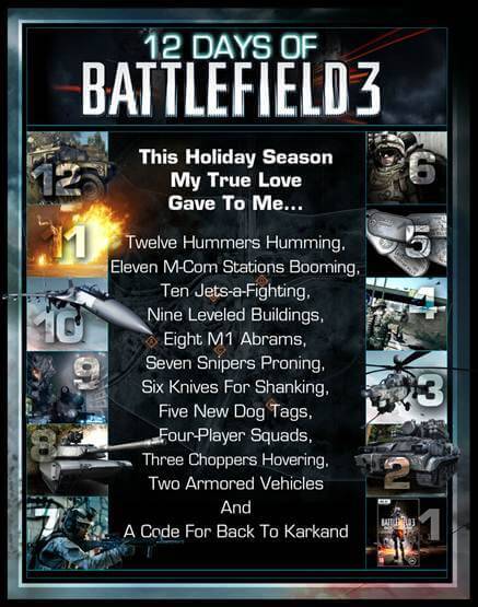 12 Days of Battlefield 3