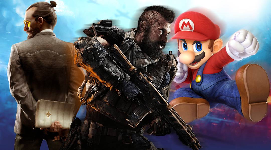 top multiplayer games 2018 smash ultimate far cry 5 call of duty black ops 4