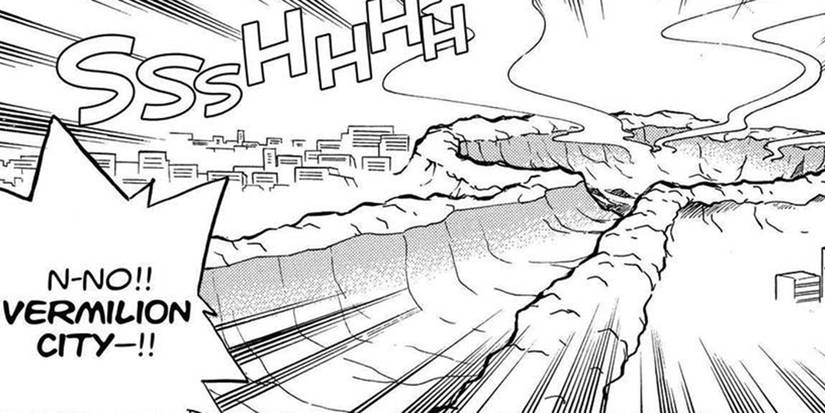 Pokemon Adventures: Vermillion City Decimated By A Hyper Beam