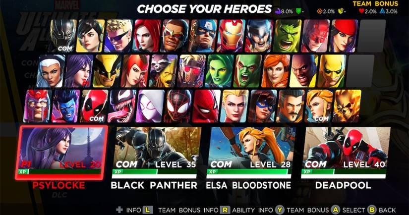 MUA 3 Roster
