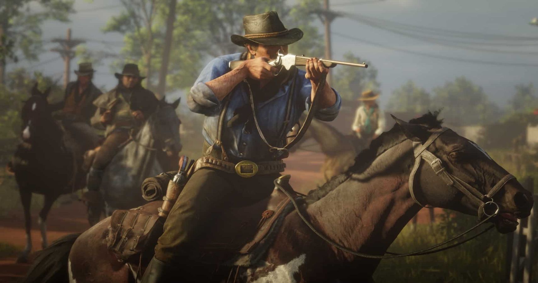 Red Dead Redemption Arthur Riding A Horse