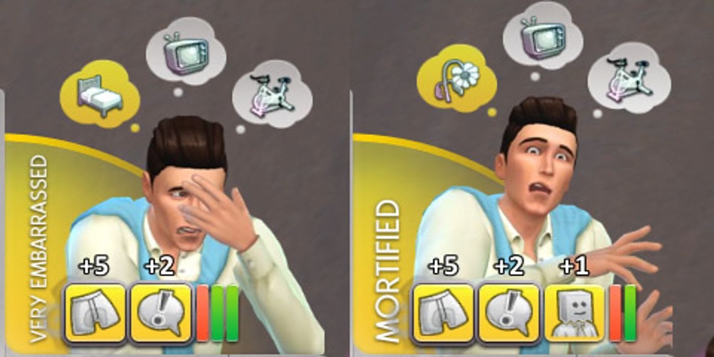 The Sims 4 Embarrassed Moodlets On A Sim