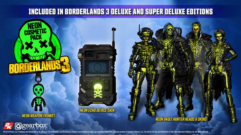 borderlands 3 deluxe edition content