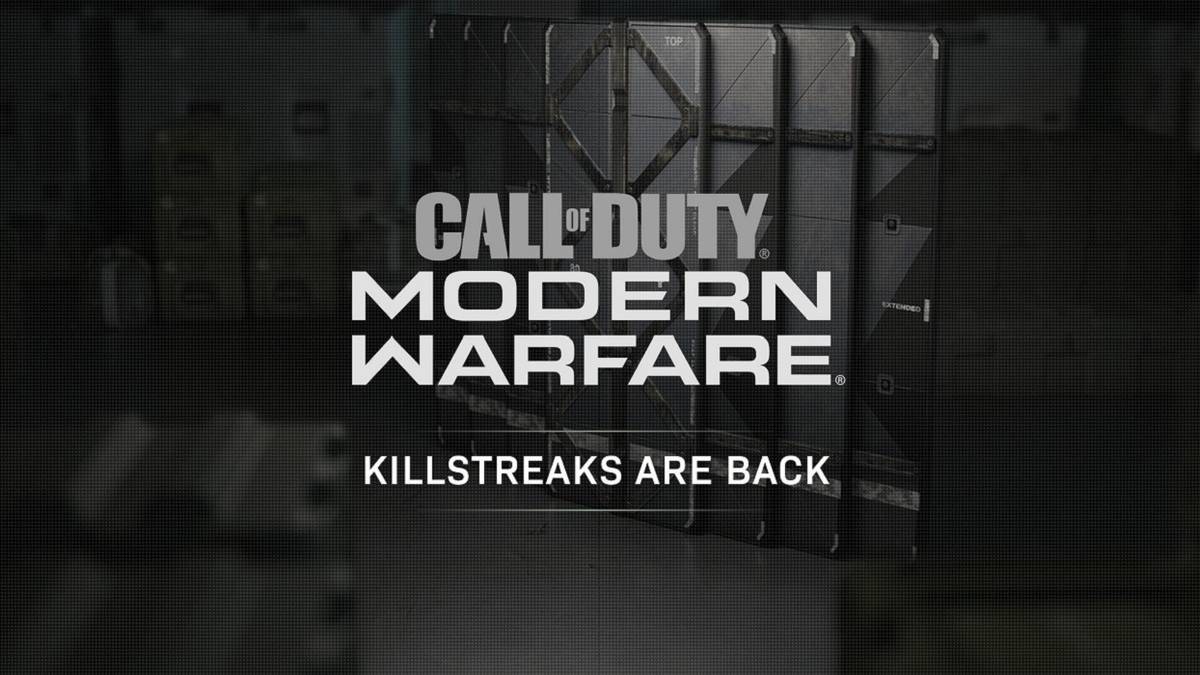 call of duty: modern warfare reveals first killstreaks