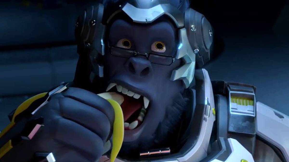 winston eating a banana