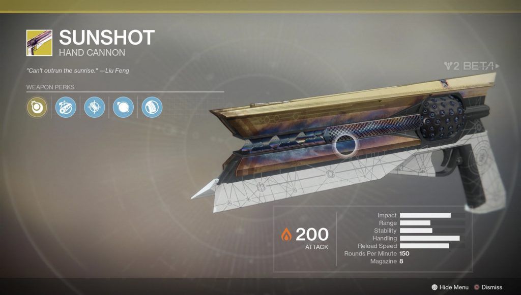 Destiny 2 Buffing Exotic Hand Cannon In Shadowkeep