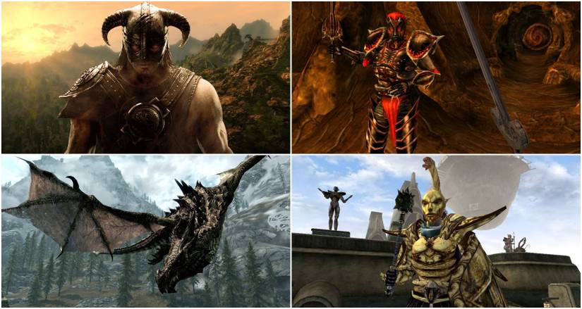 Elder Scrolls Morrowind and Skyrim Comparison Feature