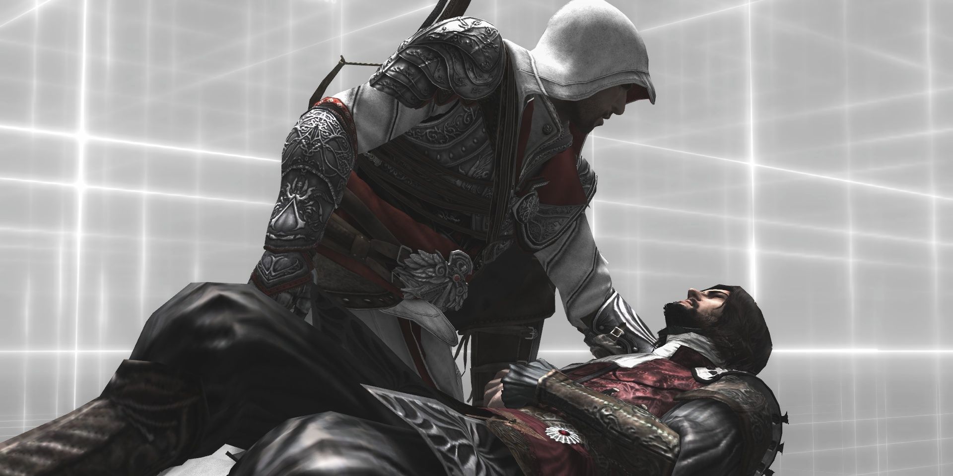 Ezio Auditore after taking the life of Cesare Borgia