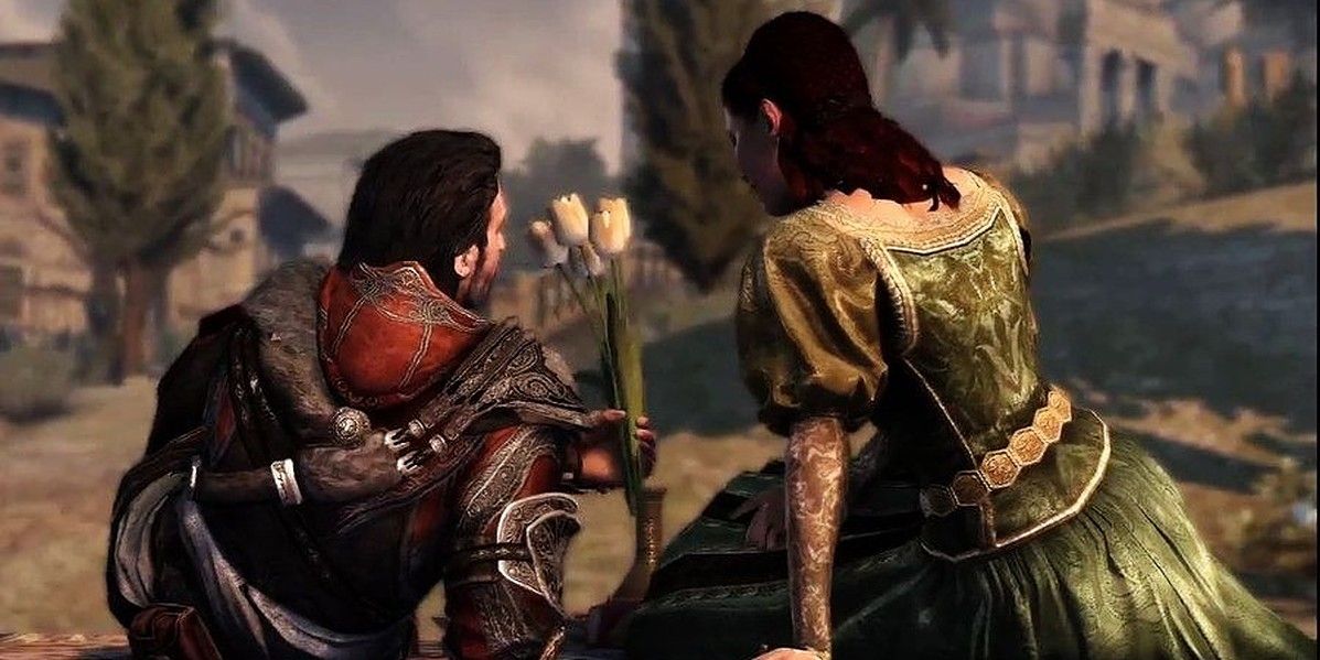 Ezio and Sofia have a picnic in Assassin's Creed Revelations