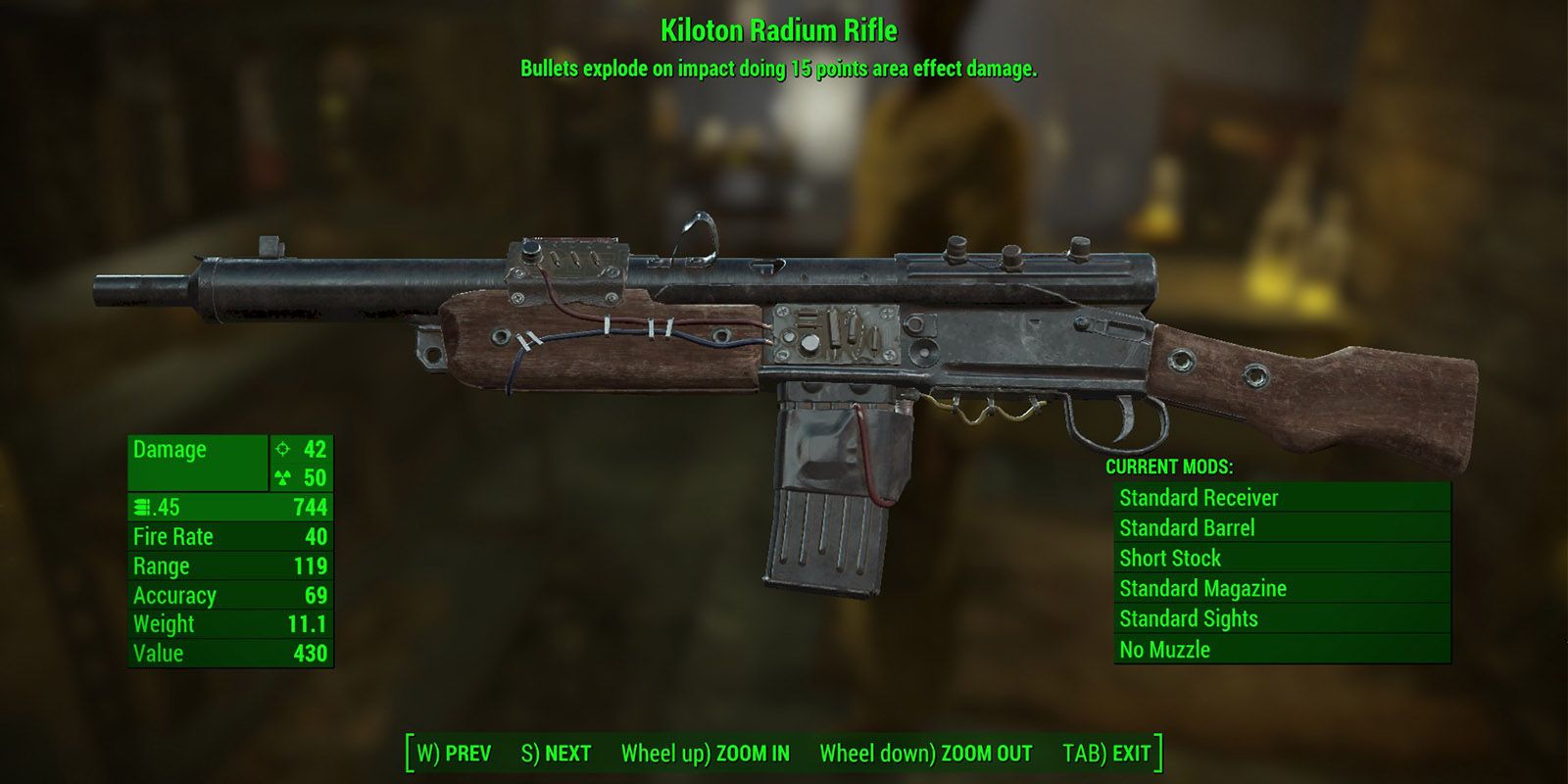 fallout 4 weapon level list