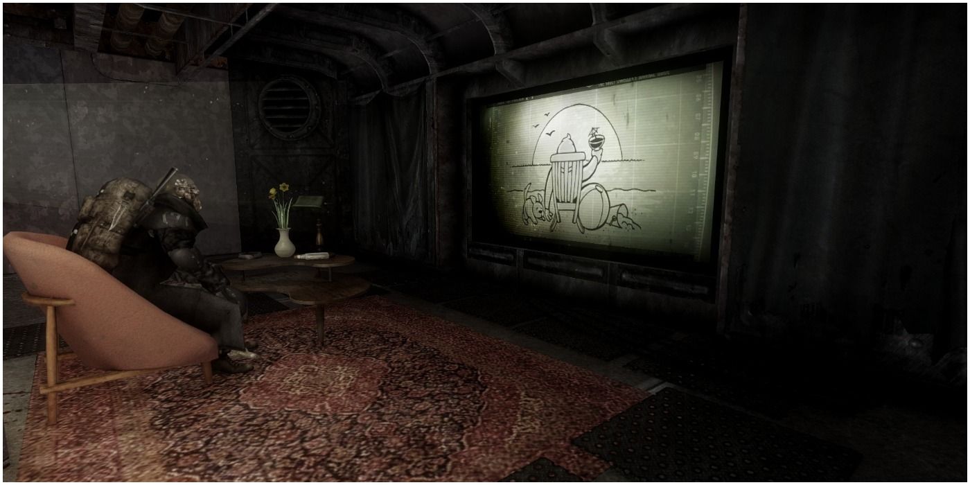 Courier in the Vault 11 projector room