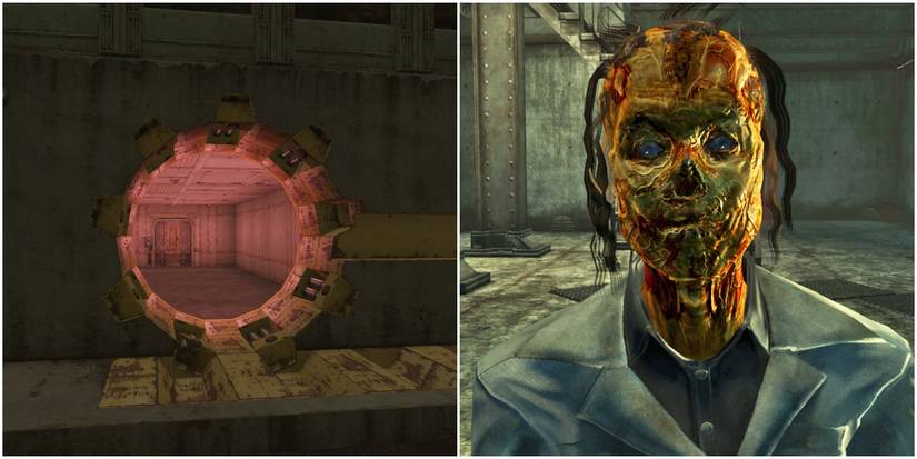 Vault 12 Open Door And Ghoul Scientist i New Vegas