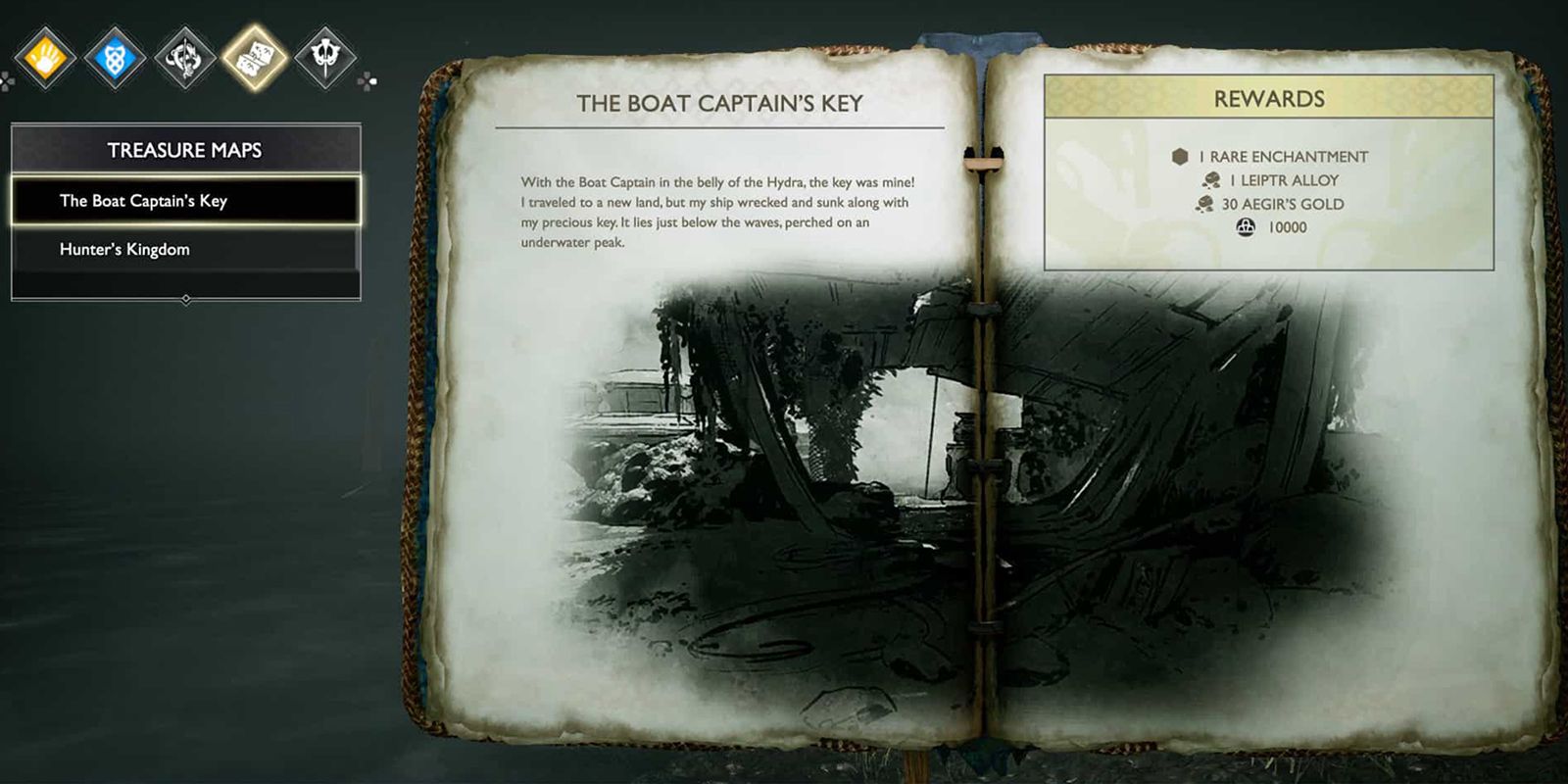 the boat captain's key in God of War.