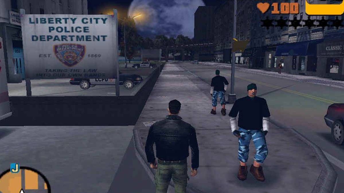 Walking down the street in GTA 3