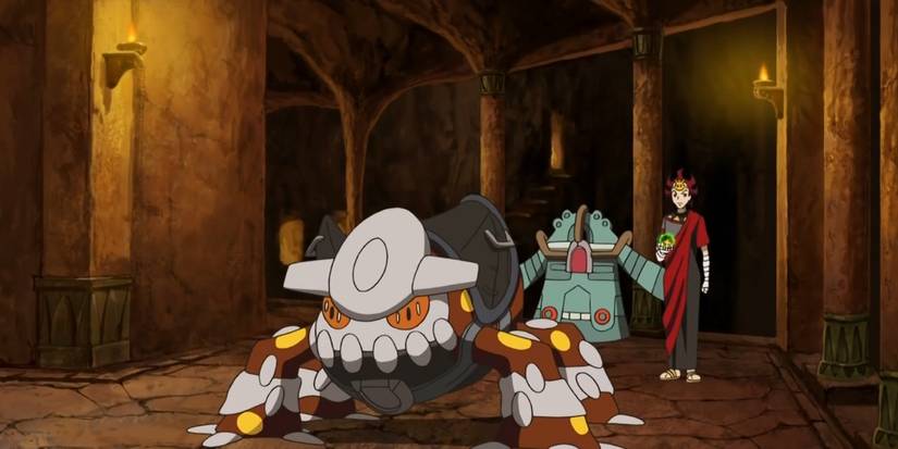 Heatran from the Pokemon anime