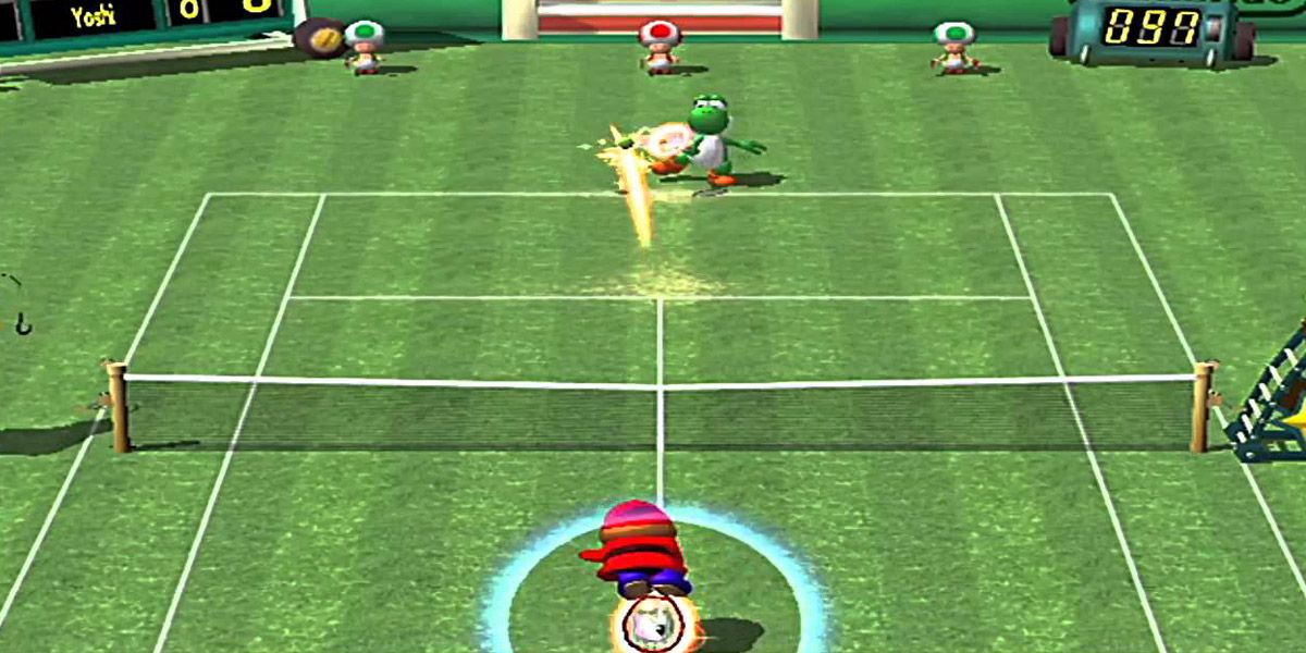 Mario Power Tennis Yoshi Match