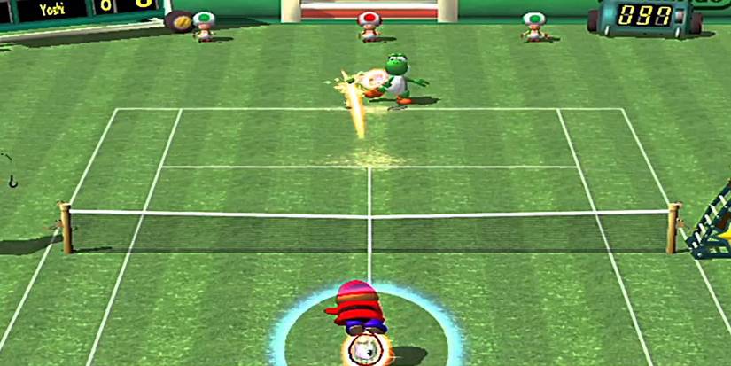Mario Power Tennis Yoshi Match