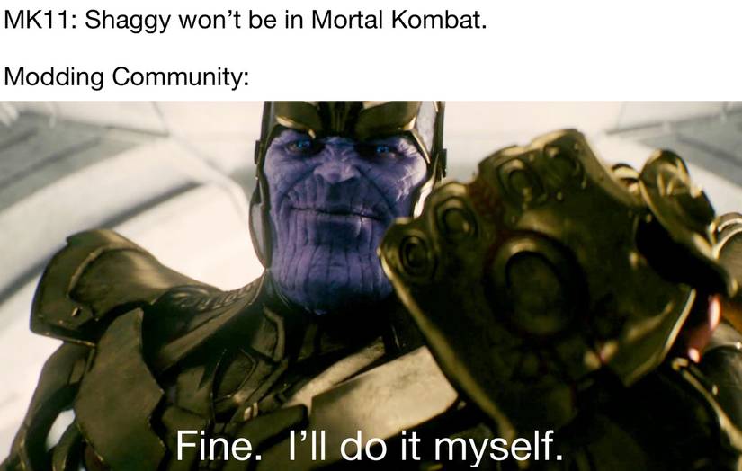 Mortal kombat thanos meme