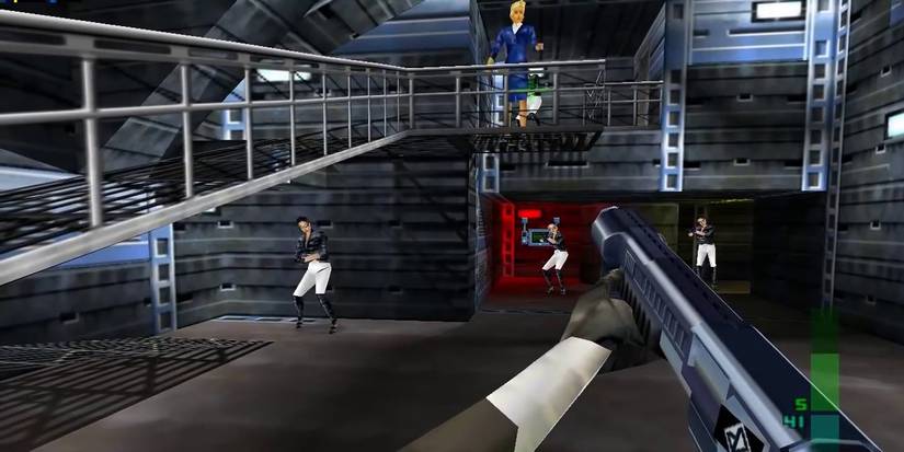 Perfect Dark shooting at enemies