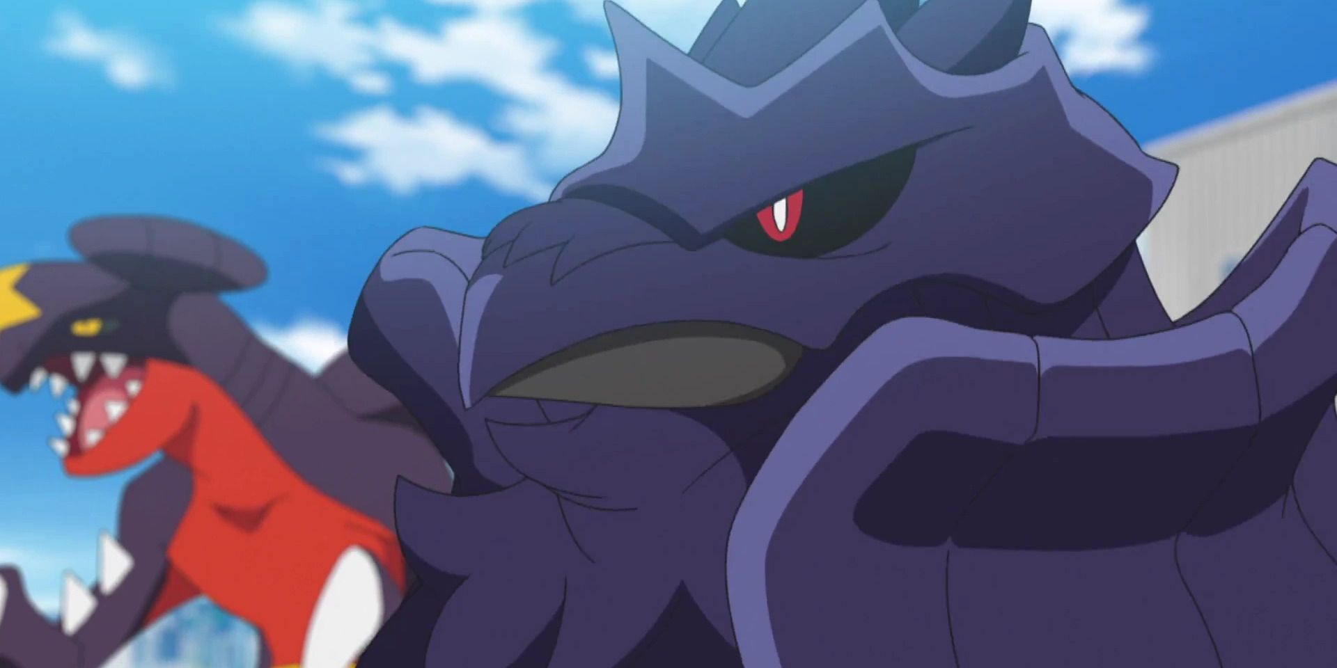 Pokemon Anime Corviknight and Garchomp