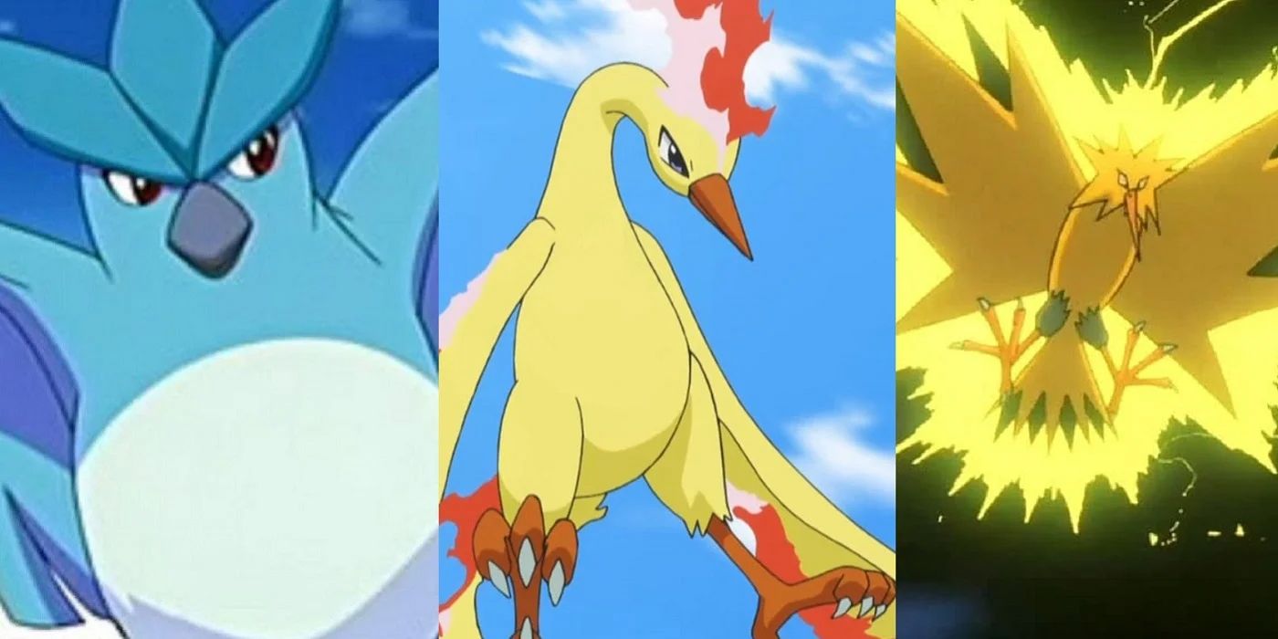 Pokemon fiercest birds articuno zapdos moltres 1