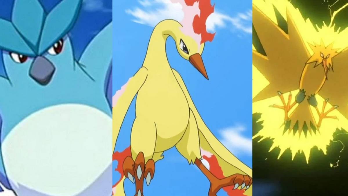 Pokemon fiercest birds articuno zapdos moltres 1