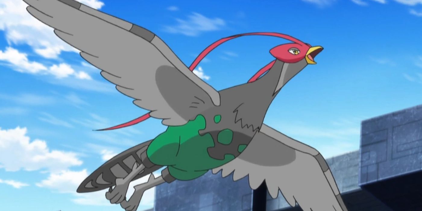 Unfezant flying in Pokemon