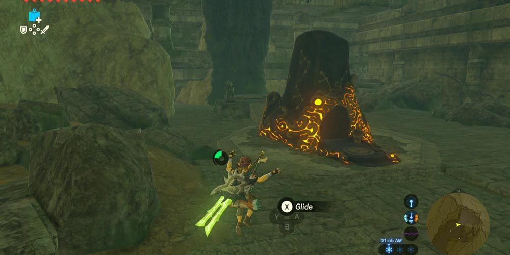 Link approaching Rona Kachta Shrine in The Legend of Zelda: Breath of the Wild
