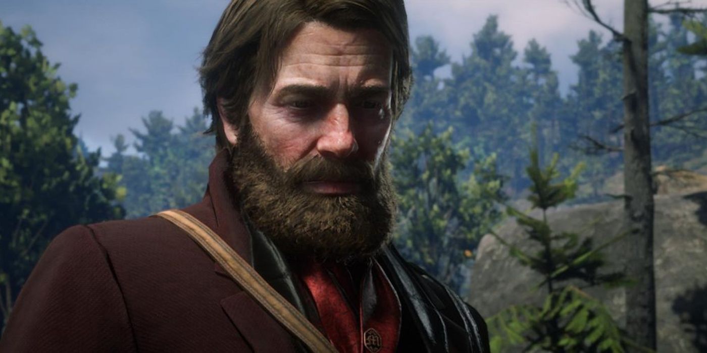 Red Dead Redemption 2 Артур Морган со свежеподстриженной бородой
