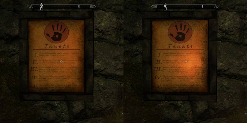 Skyrim Five Tenets