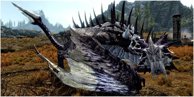 The Elder Scrolls Skyrim Frost Dragon