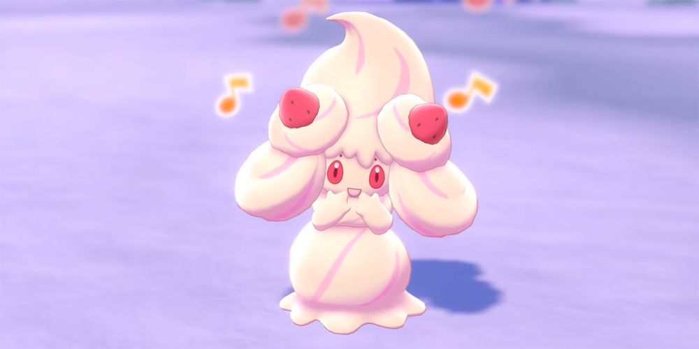 The sweet looking Alcremie in Pokemon