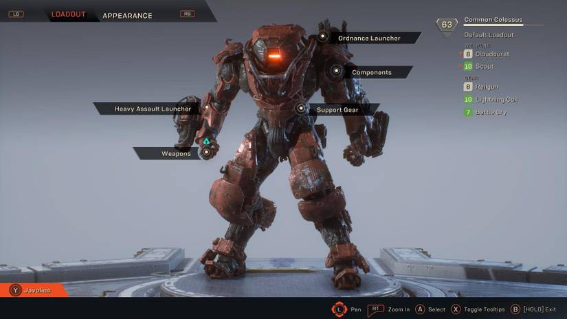 anthem loadout