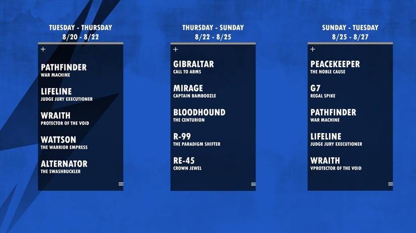 apex legends iron crown store schedule