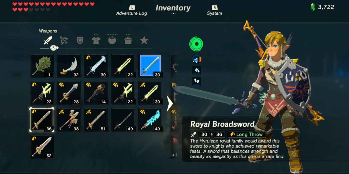 7 changes breath of the wild 2 inventory