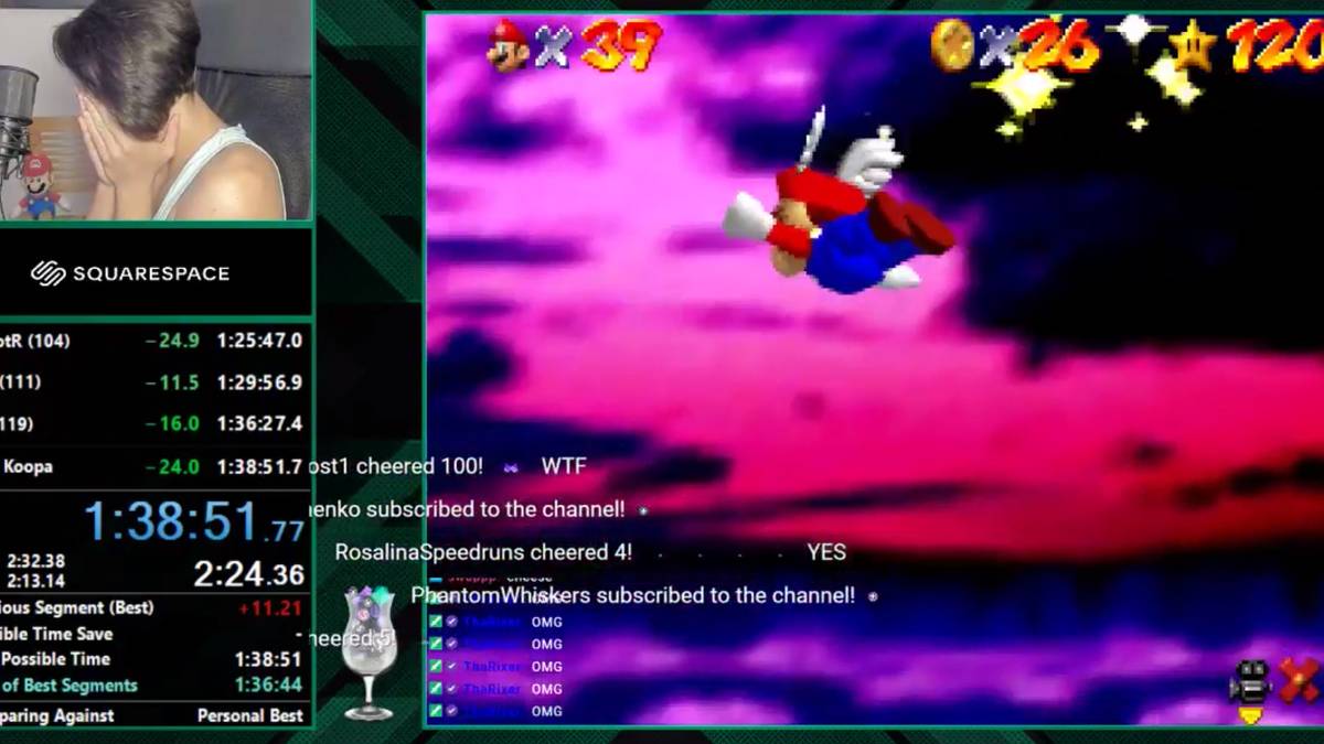 cheese beats mario 64 record