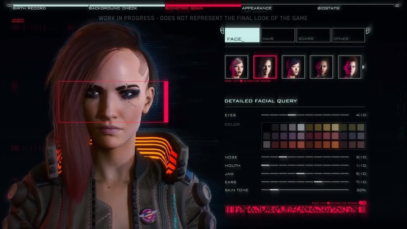 cyberpunk 2077 faces