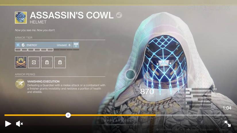 destiny 2 assassins cowl
