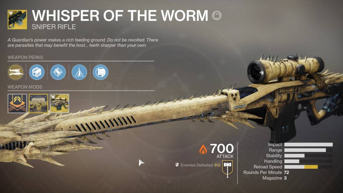 destiny 2 whisper of the worm ornament