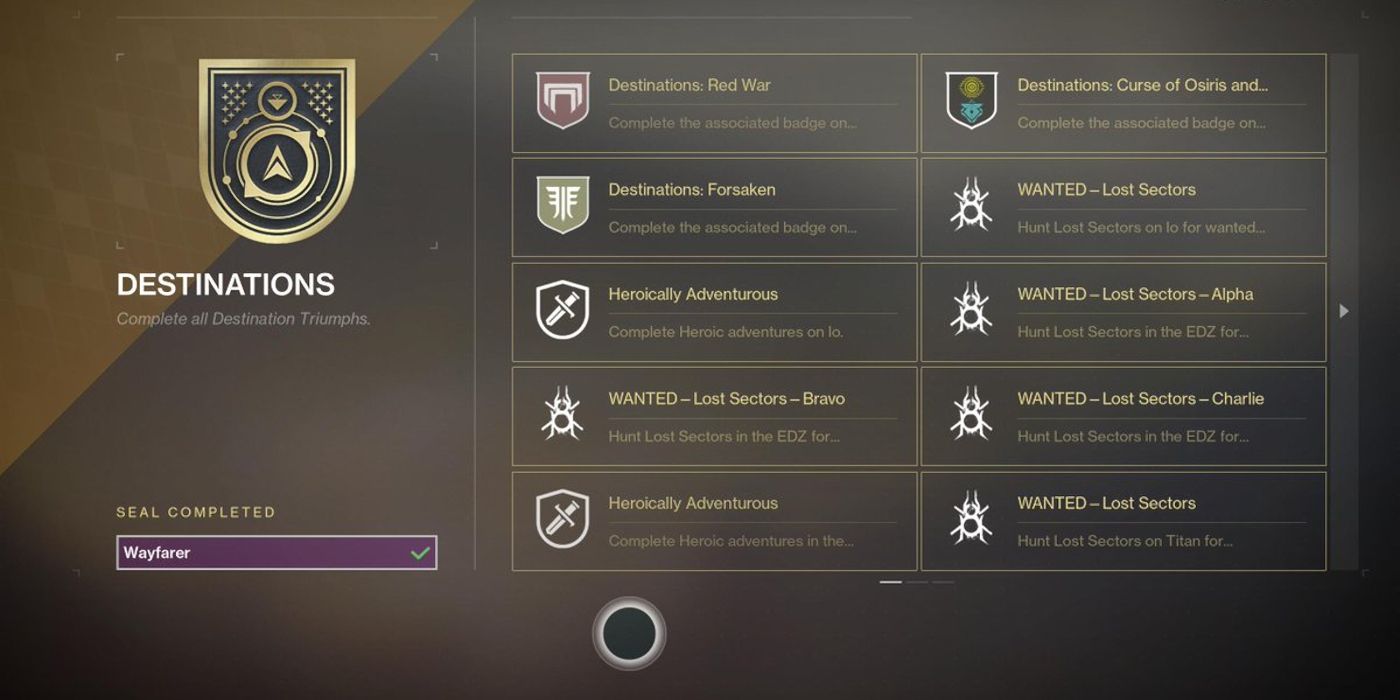 destiny 2 wayfarer triumph