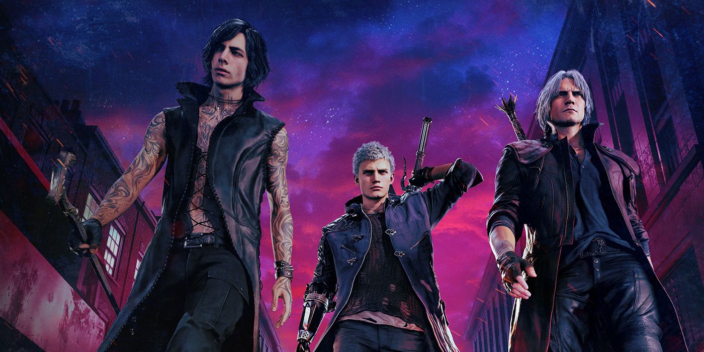 devil may cry 5 cast hd front view capcom