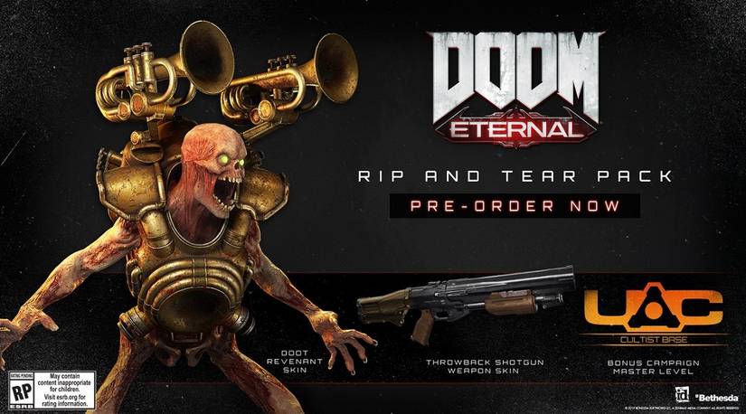 doom eternal rip and tear pack