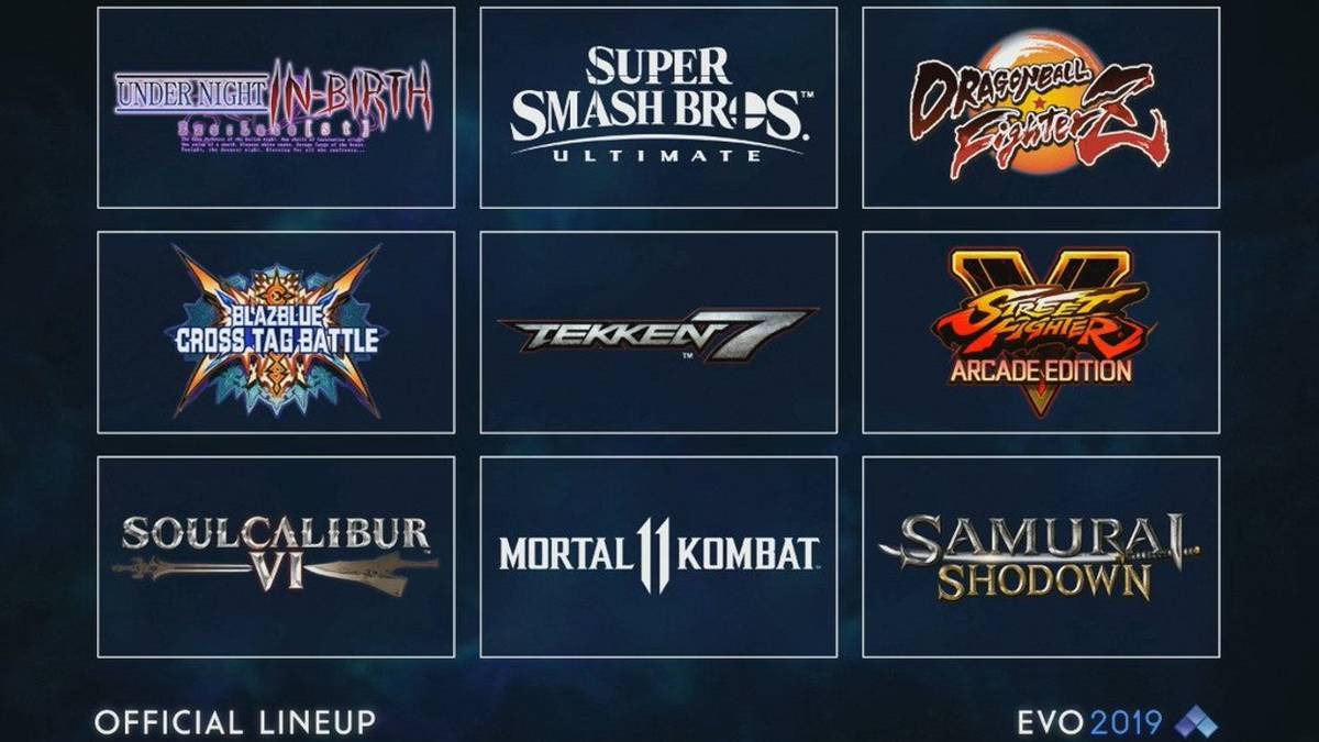 evo 2019 official games