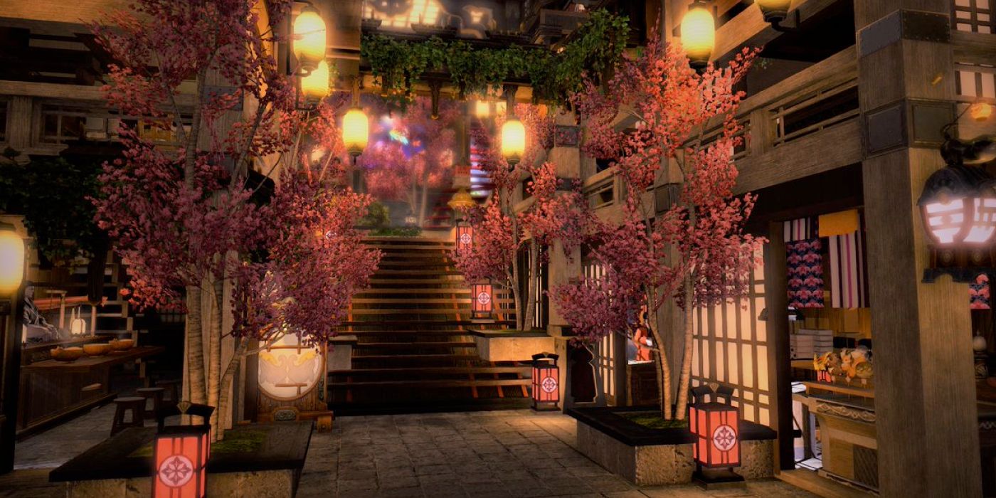 Final Fantasy Xiv Player Builds Entire Japanese Town Inside Of A House