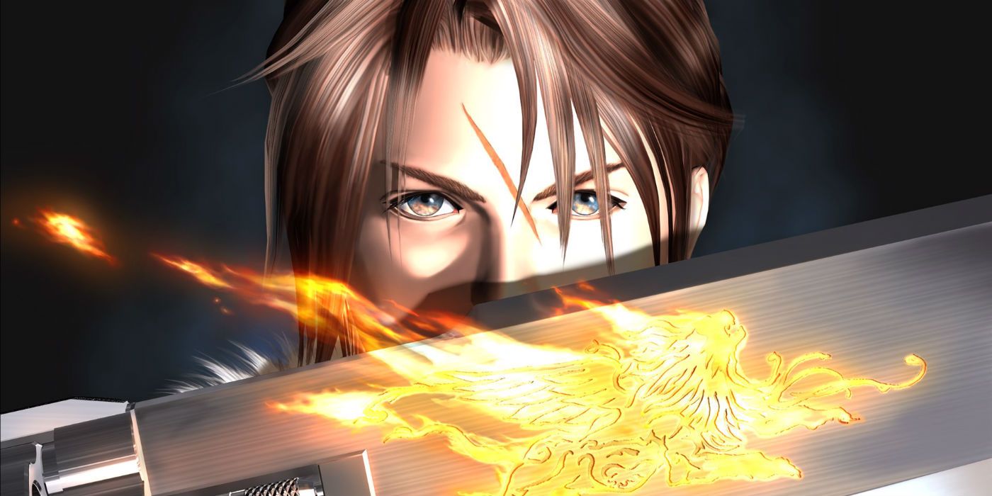 Squall in Final Fantasy 8 Remastered