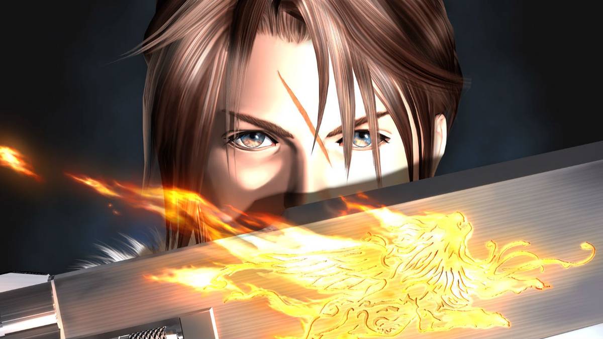Squall in Final Fantasy 8 Remastered