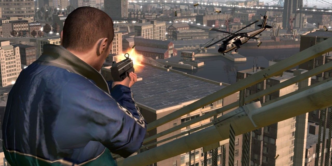 GTA IV - shooting at helicopter