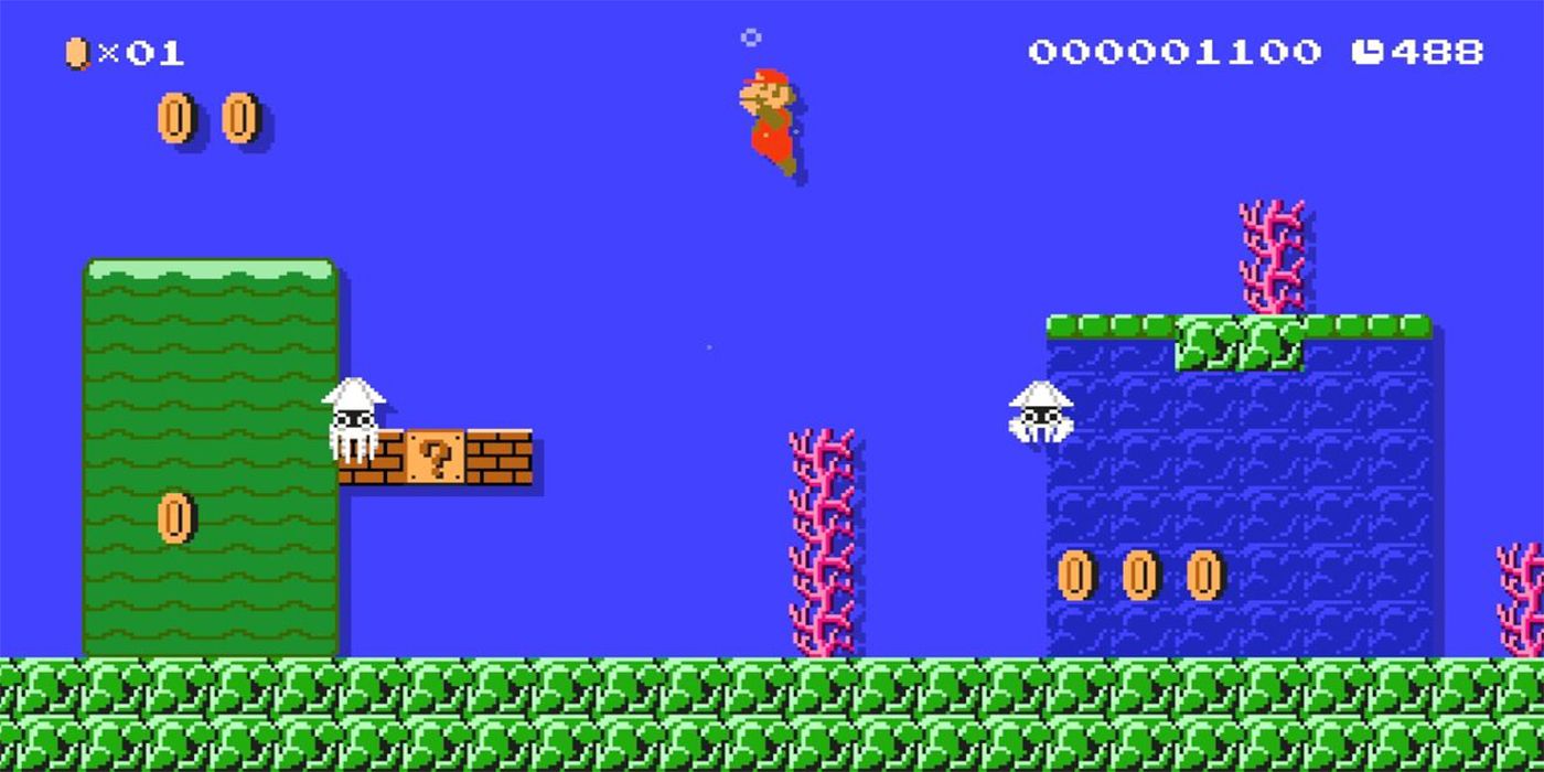 Mario underwater level