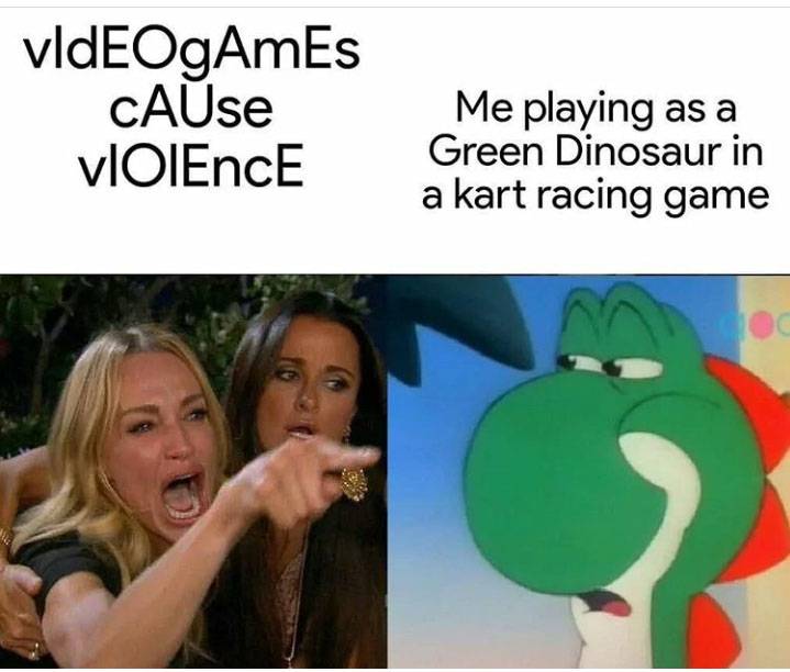 video game violence meme yoshi
